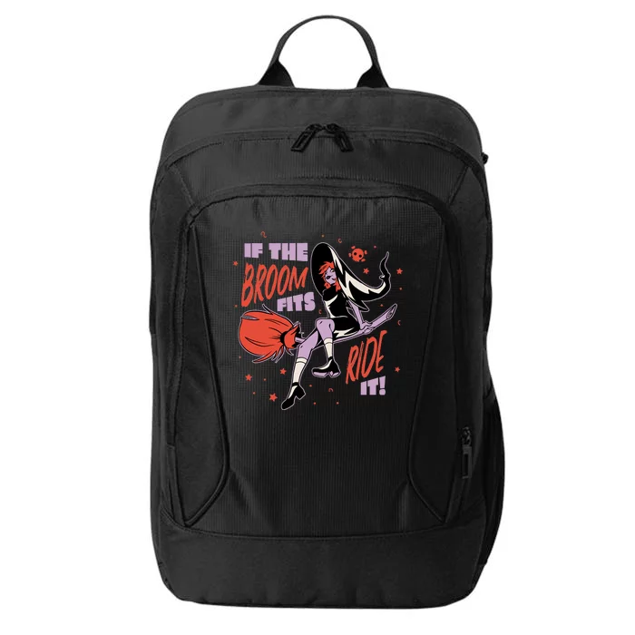 If The Boom Fits Ride It Halloween Witch City Backpack