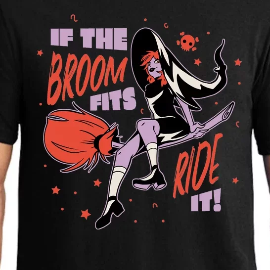 If The Boom Fits Ride It Halloween Witch Pajama Set