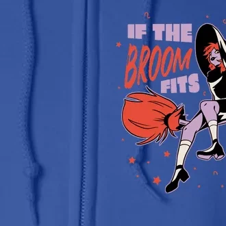 If The Boom Fits Ride It Halloween Witch Full Zip Hoodie