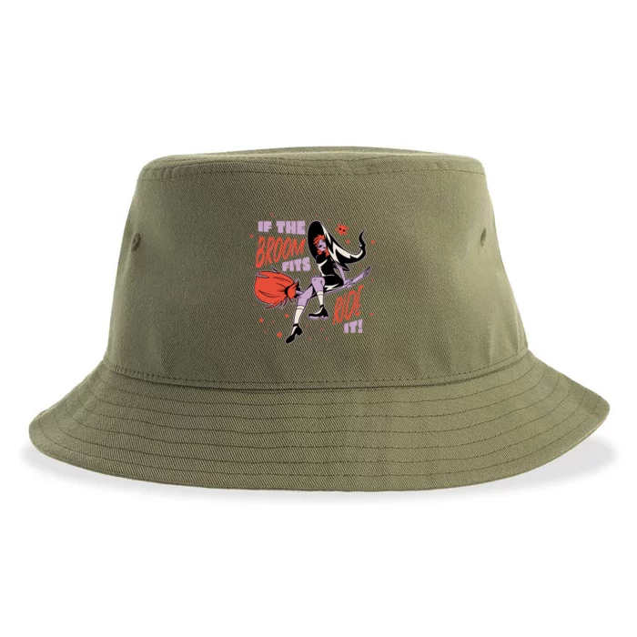 If The Boom Fits Ride It Halloween Witch Sustainable Bucket Hat