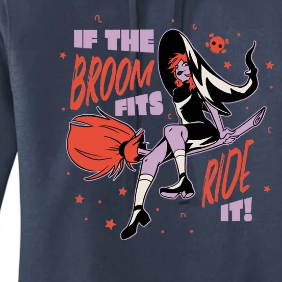 If The Boom Fits Ride It Halloween Witch Women's Pullover Hoodie