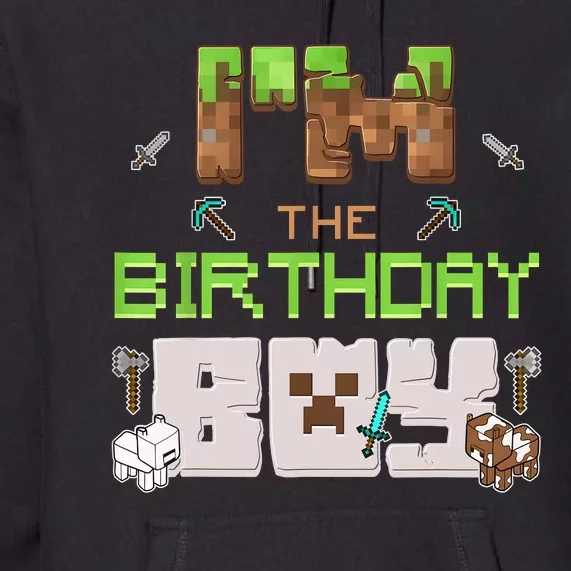 Im The Birthday Boy Game Gaming Family Matching Premium Hoodie