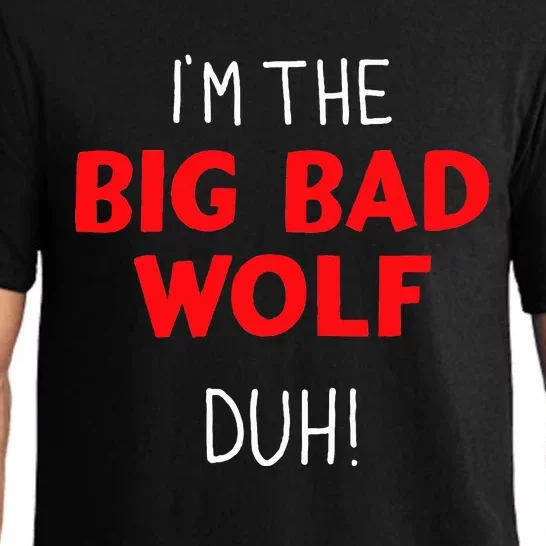 I'm the bad wolf duh costume for DIY halloween party Pajama Set