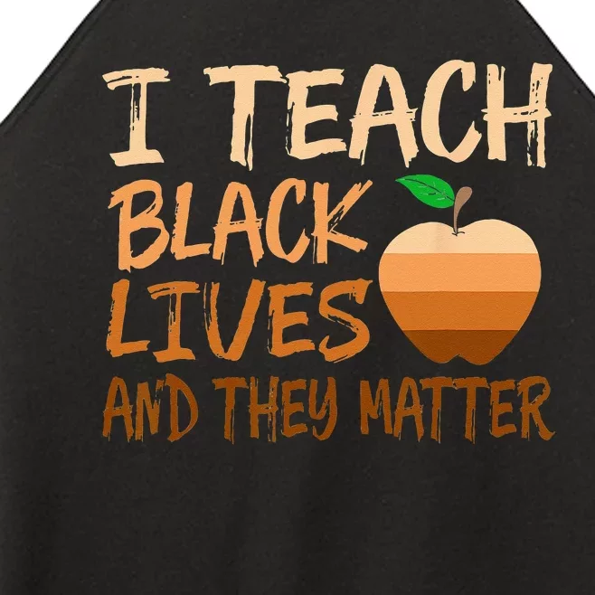 I Teach Black Lives Matter Juneteenth Black History Teacher Women’s Perfect Tri Rocker Tank