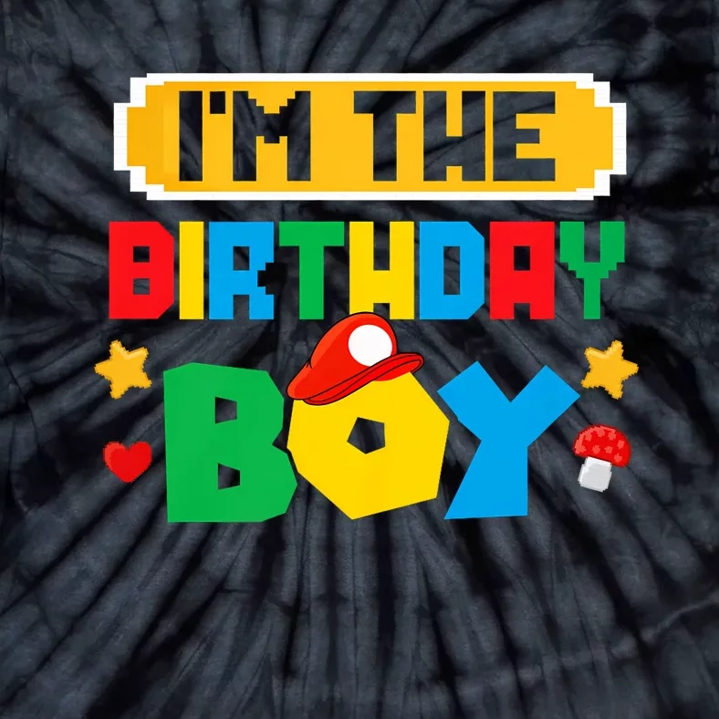 Im The Birthday Boy Game Gaming Family Matching Tie-Dye T-Shirt