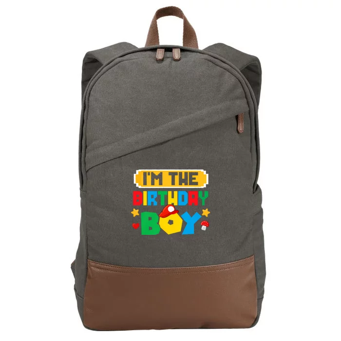 Im The Birthday Boy Game Gaming Family Matching Cotton Canvas Backpack