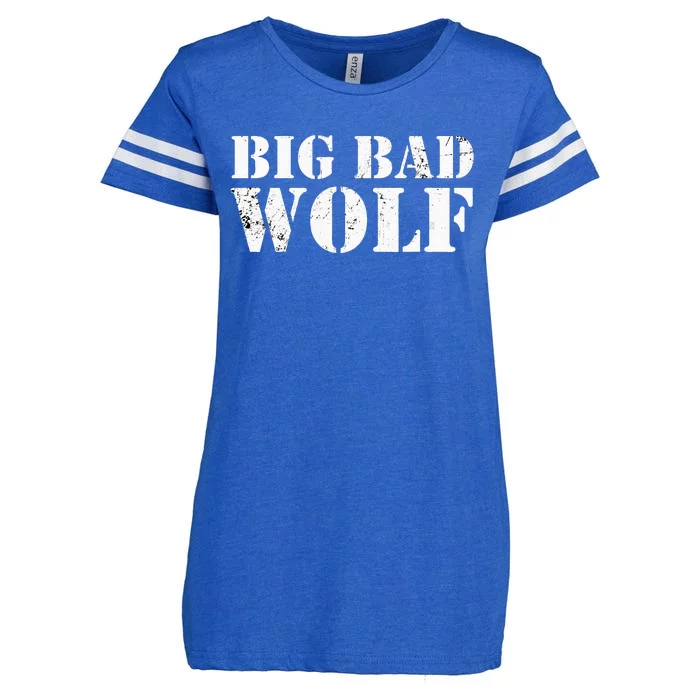 I'm The Bad Wolf Funny Last Minute Halloween Costume Enza Ladies Jersey Football T-Shirt