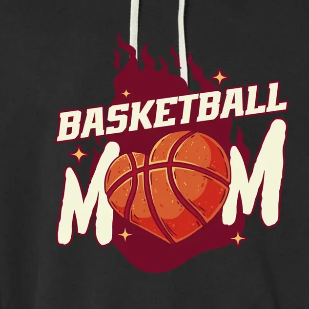 I'm The Basketball Mom Team Sport Basketball Gift Garment-Dyed Fleece Hoodie