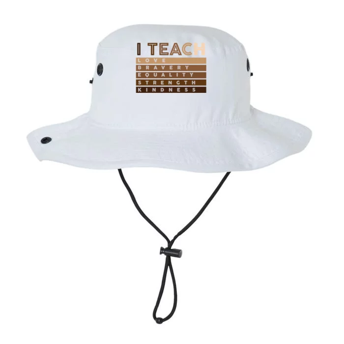 I Teach Black History Celebrate Juneteenth Black Teacher Gift Legacy Cool Fit Booney Bucket Hat