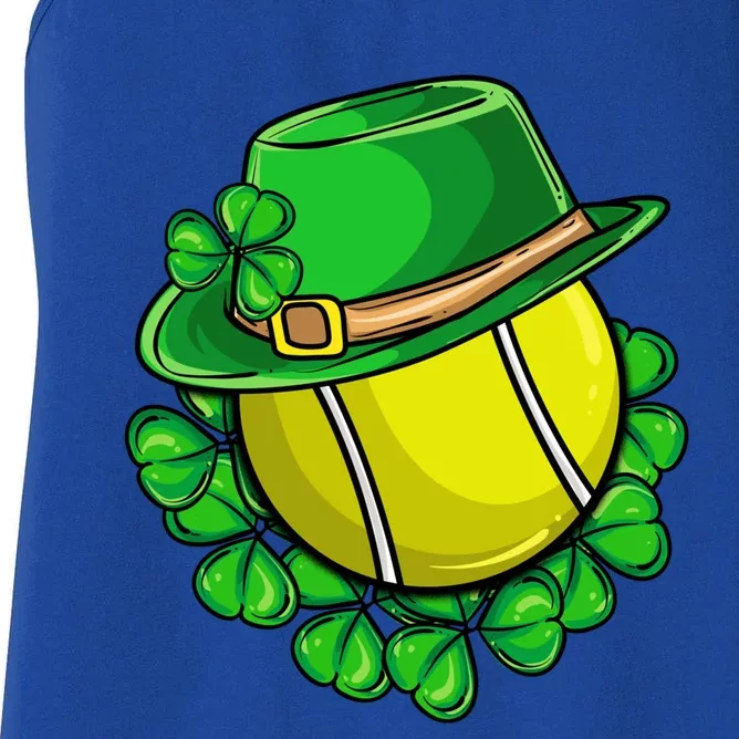 Irish Tennis Ball St Patricks Day Ireland Sports Gift Women's Racerback Tank