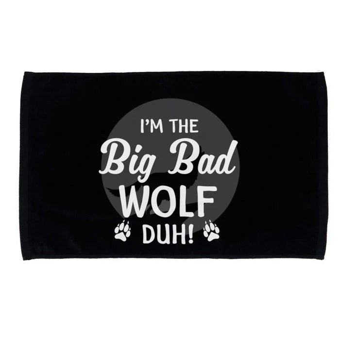 I'm The Bad Wolf Duh! Funny Halloween Costume Gift Microfiber Hand Towel