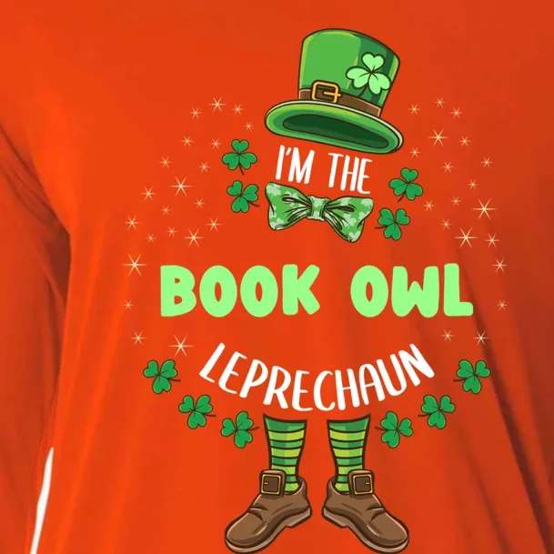 Im The Book Owl Leprechaun St Patricks Day Great Gift Cooling Performance Long Sleeve Crew