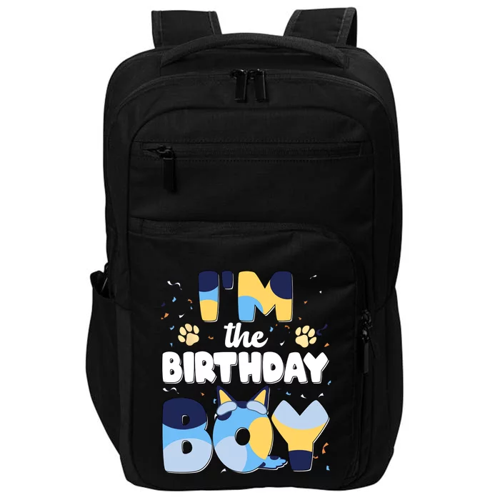 Im The Birthday Boy Dog Family Matching Impact Tech Backpack