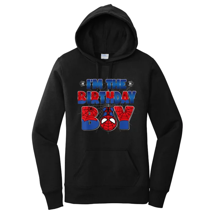 Im The Birthday Boy Spider Family Matching Women's Pullover Hoodie