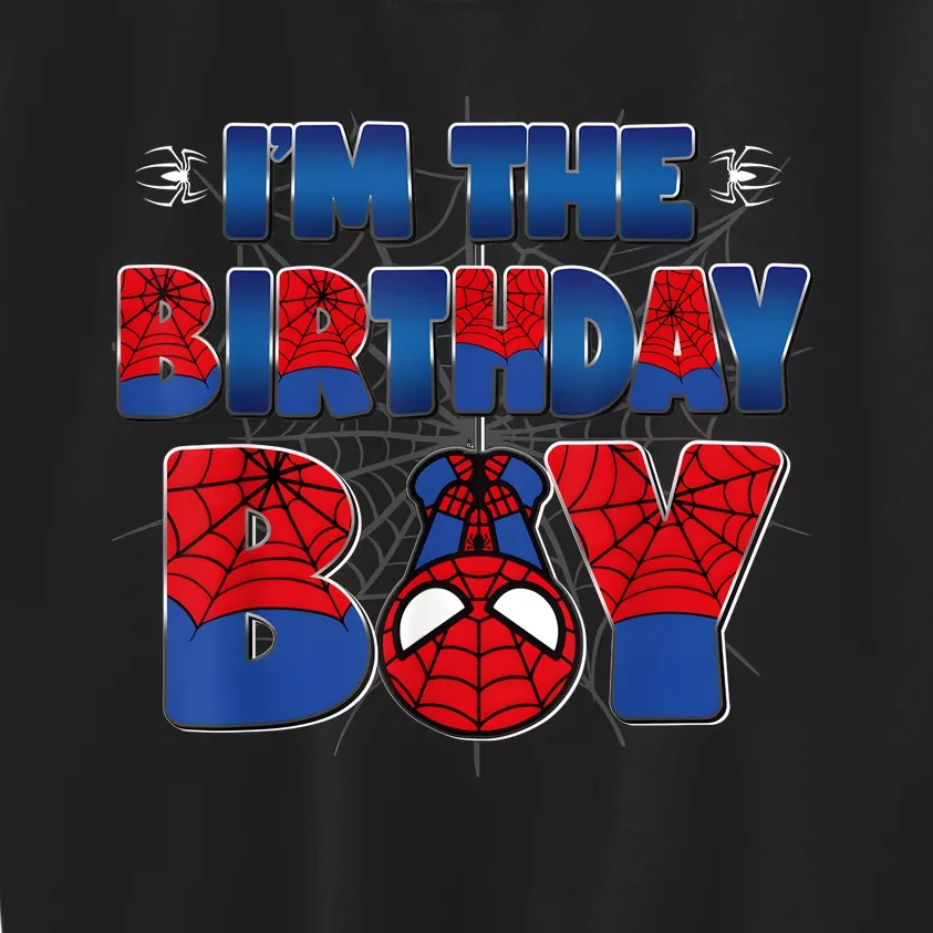 Im The Birthday Boy Spider Family Matching Kids Sweatshirt