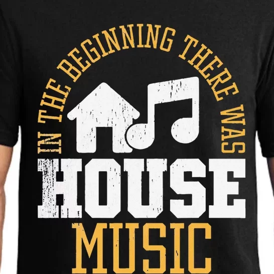 In The Beginning There Was House House Music EDM DJ Pajama Set