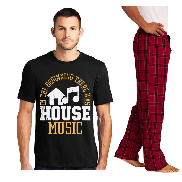 In The Beginning There Was House House Music EDM DJ Pajama Set