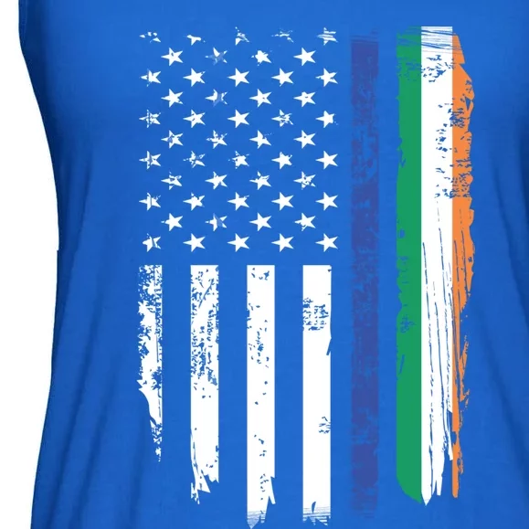 Irish Thin Blue Line St Patrick's Day Police Cop Great Gift Ladies Essential Flowy Tank