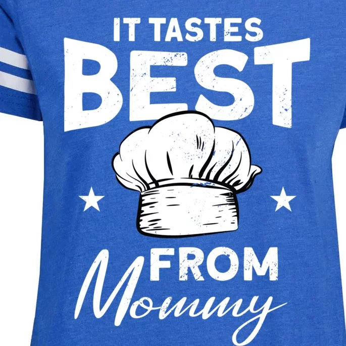 It Tastes Best From Mommy Cook Cooking Funny Chef Gift Enza Ladies Jersey Football T-Shirt