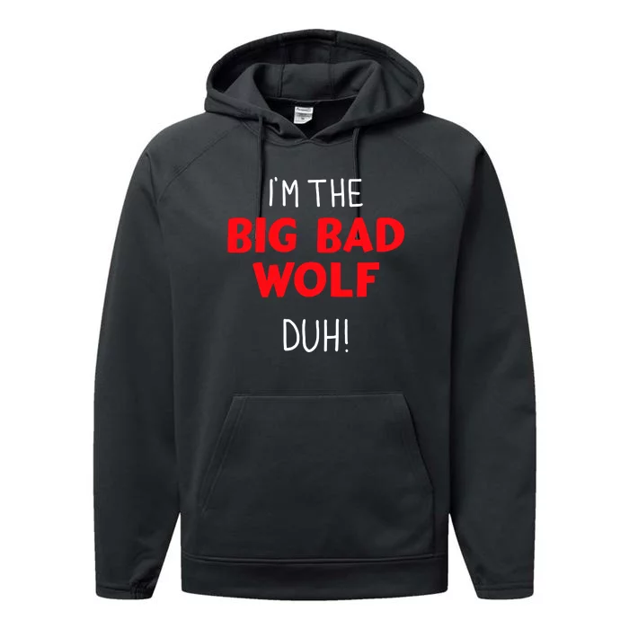 IM The Bad Wolf Duh Costume For Diy Halloween Party Performance Fleece Hoodie