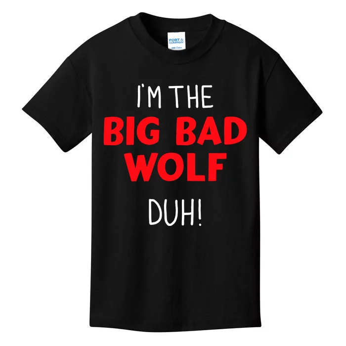 IM The Bad Wolf Duh Costume For Diy Halloween Party Kids T-Shirt