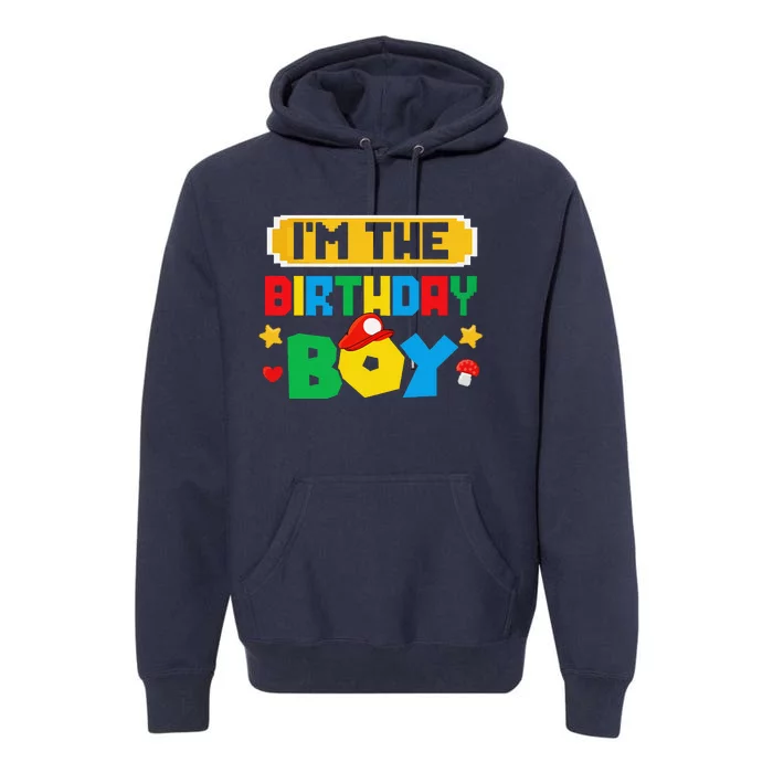 Im The Birthday Boy Game Gaming Family Matching Premium Hoodie