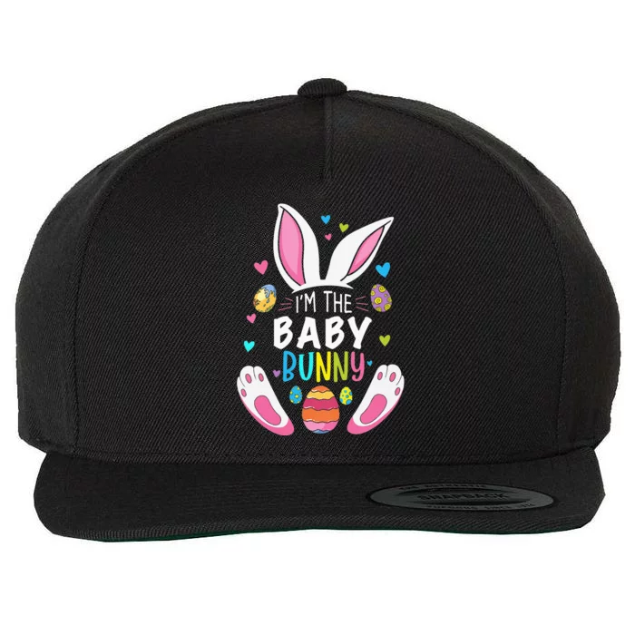 I'm The Baby Bunny Happy Easter Cute Baby Bunny Lover Wool Snapback Cap