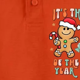 Its The Best Time Of The Year Xmas Gingerbread hot cocoa Dry Zone Grid Performance Polo