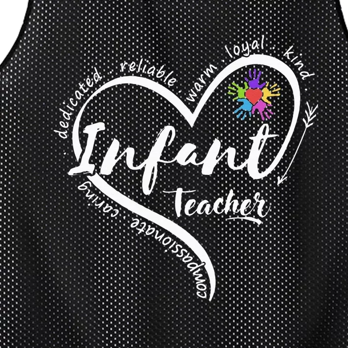 Infant Teacher Back to School Infant Daycare Teacher Mesh Reversible Basketball Jersey Tank