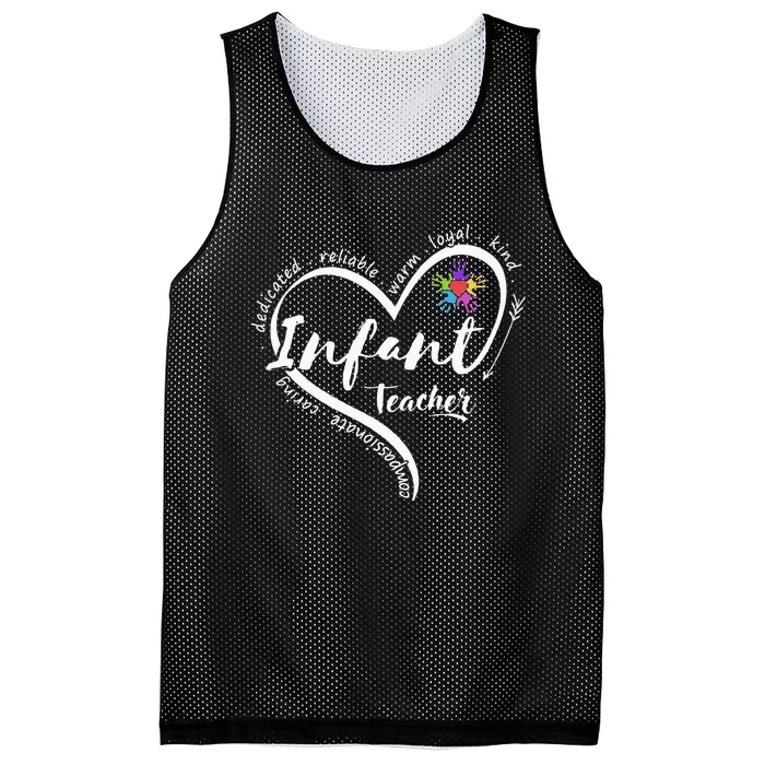 Infant Teacher Back to School Infant Daycare Teacher Mesh Reversible Basketball Jersey Tank