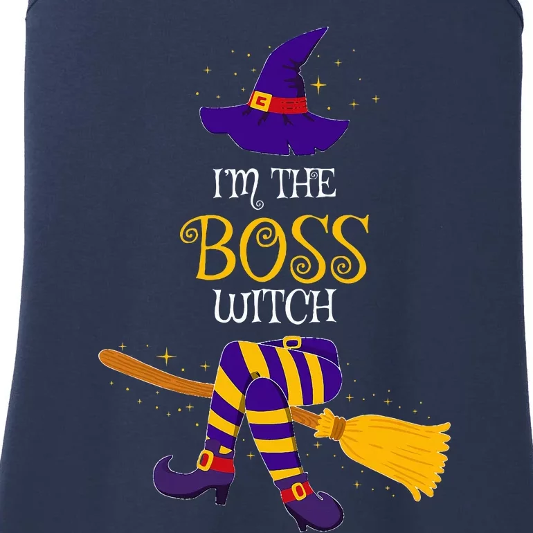 I’M The Boss Witch Family Matching Costume Halloween Ladies Essential Tank