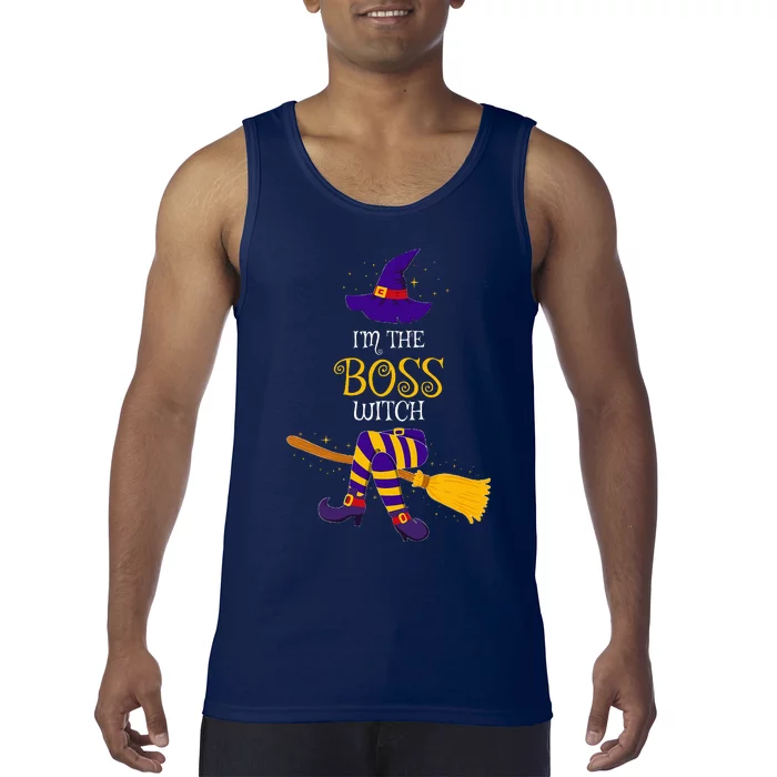 I’M The Boss Witch Family Matching Costume Halloween Tank Top