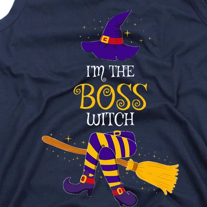 I’M The Boss Witch Family Matching Costume Halloween Tank Top