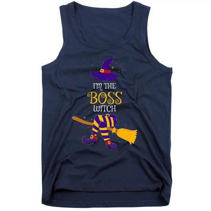 I’M The Boss Witch Family Matching Costume Halloween Tank Top