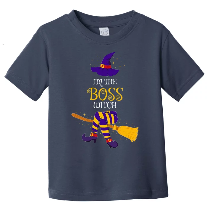 I’M The Boss Witch Family Matching Costume Halloween Toddler T-Shirt