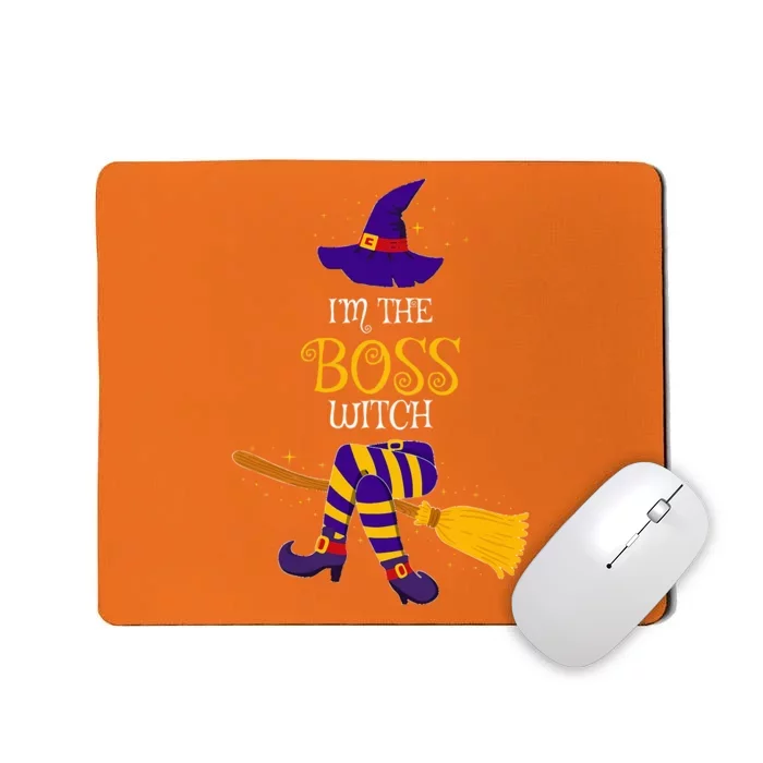 I’M The Boss Witch Family Matching Costume Halloween Mousepad