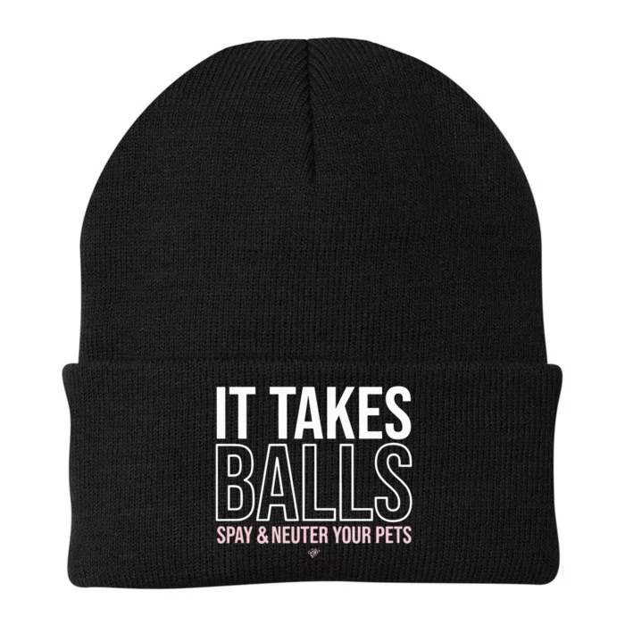 It Takes Balls Spay & Neuter Your Pets Knit Cap Winter Beanie