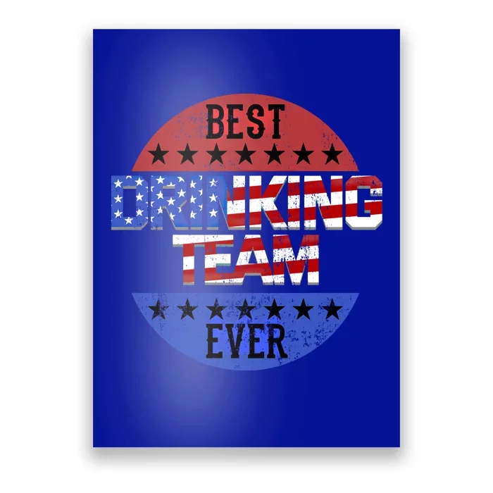 Ing Team Beer Pong Independence Day Patriotic Usa Flag Funny Gift Poster