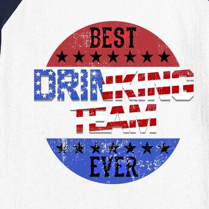 Ing Team Beer Pong Independence Day Patriotic Usa Flag Funny Gift Baseball Sleeve Shirt