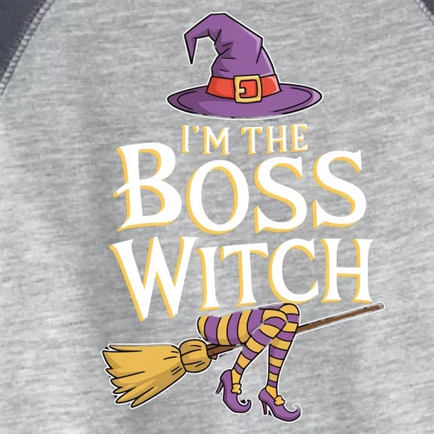 I’M The Boss Witch Funny Witch Costume Halloween Family Matching Costume Toddler Fine Jersey T-Shirt