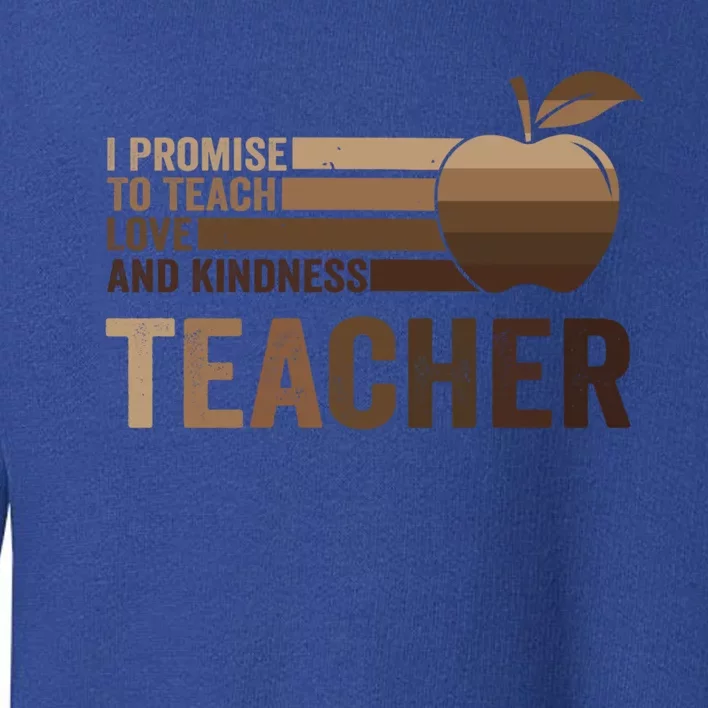 Inspirational Teacher Be Kind Tee African American Teacher Gift Toddler Sweatshirt