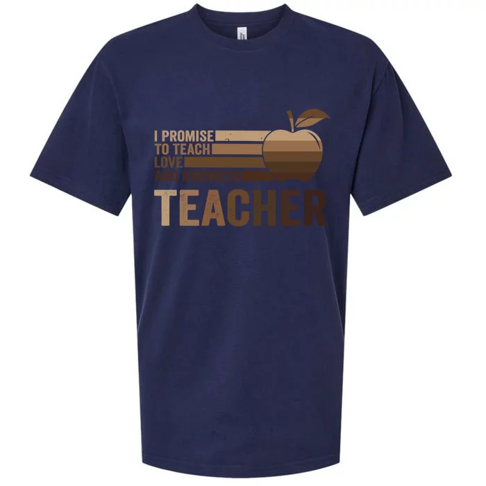 Inspirational Teacher Be Kind Tee African American Teacher Gift Sueded Cloud Jersey T-Shirt