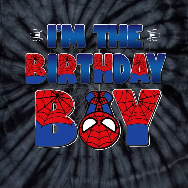 Im The Birthday Boy Spider Family Matching Tie-Dye T-Shirt