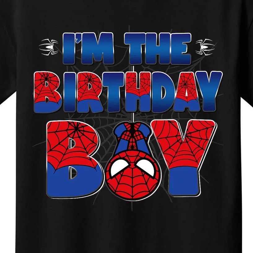 Im The Birthday Boy Spider Family Matching Kids T-Shirt