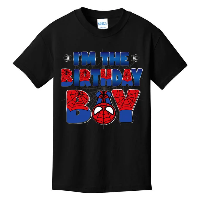 Im The Birthday Boy Spider Family Matching Kids T-Shirt