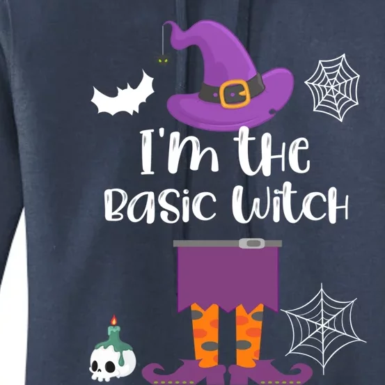 Im The Basic Witch Halloween Matching Group Costume Cool Gift Women's Pullover Hoodie