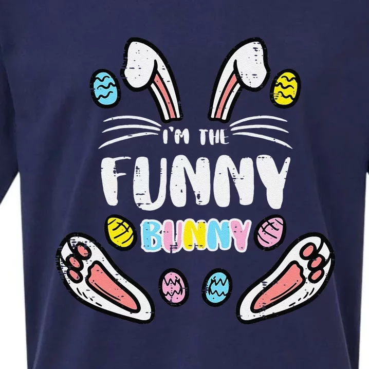 Im The Bunny Funny Rabbit Easter Matching Women Sueded Cloud Jersey T-Shirt