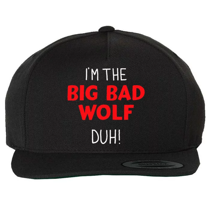 I'm the bad wolf duh costume for DIY halloween party Wool Snapback Cap