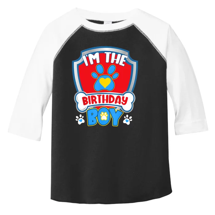 Im The Birthday Boy Dog Paw Family Matching Toddler Fine Jersey T-Shirt