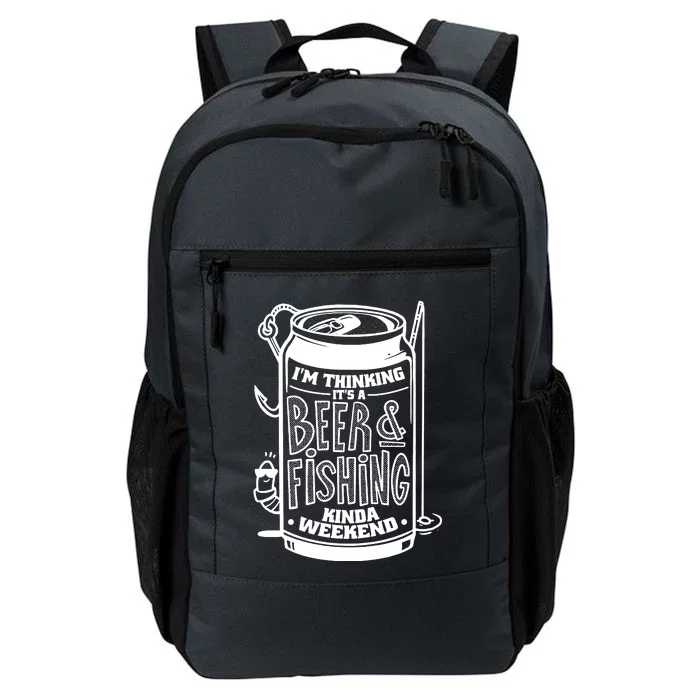 Im Thinking Beer & Fishing Weekend Daily Commute Backpack